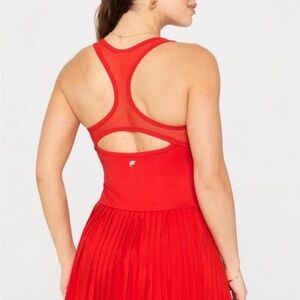 Hot Shot Racerback Pleated  Dress